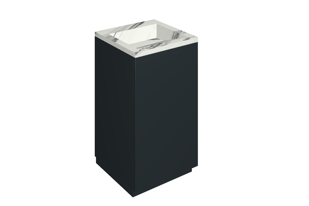 Cube Air Washbasin 50 Black